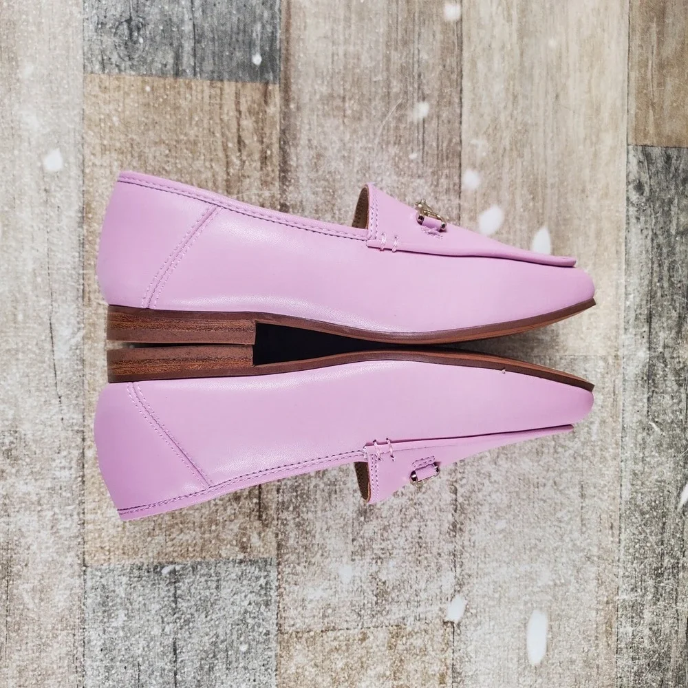 Sam Edelman Loraine Mini Girls Loafers Sz 13 Lilac Leather Comfort Slip On Shoes